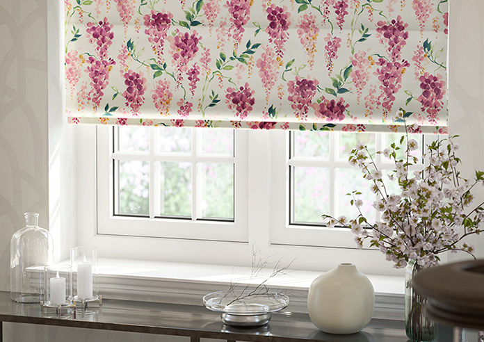 Wisteria Silk, Rosewood - Roman Blind - Image 5